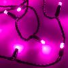 Светодиодная гирлянда ARD-STRING-CLASSIC-10000-BLACK-100LED-STD PINK (230V, 7W) (Ardecoled, IP65)