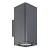 Светильник LGD-EVO-WALL-TWIN-S100x100-2x12W Day4000 (GR, 44 deg, 230V) (Arlight, IP54 Металл, 3 года)