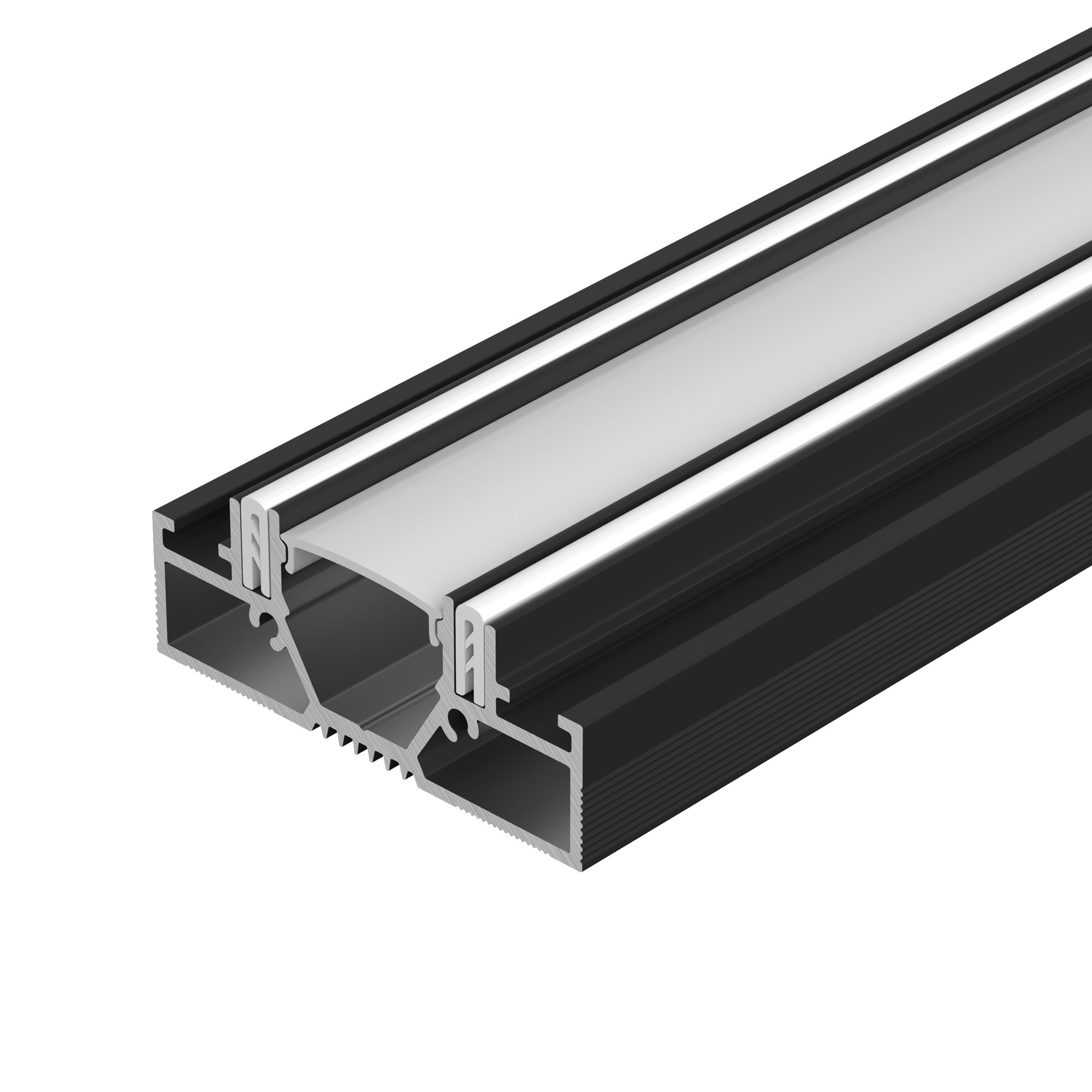 Профиль STRETCH-20-CEIL-D-CENTER-2000 BLACK (Arlight, Алюминий